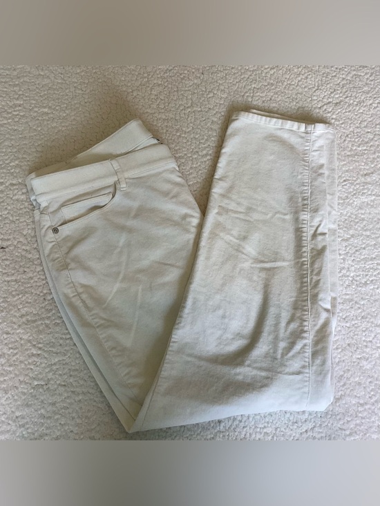 J. Jill Denim - J.Jill Ivory Corduroy Pants XL Straight Leg Quiet Luxury Coastal